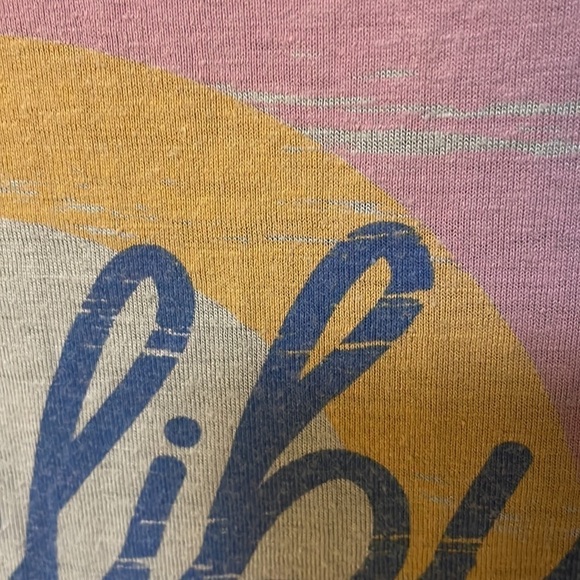 Honey Punch Malibu graphic Muscle Tee- flaw - Picture 4 of 8